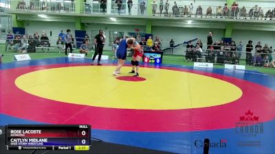 73kg Round 3 - Rose Lacoste, Patriotes vs Caitlyn Midlane, Ukee Storm Wrestling