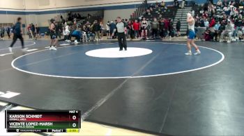 133 lbs Quarterfinal - Karson Schmidt, Kimball Area vs Vicente Lopez-Marsh, Minneapolis Edison