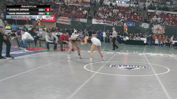 G - 130 lbs Cons. Round 2 - Jocelyn Arthur, Lockwood (Girls) vs Sage Wierzbicki, Great Falls / Msdb (Girls)