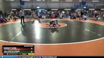 95 lbs Quarterfinal - Willard Eli Crane, Ironclad Wrestling Club vs Barrett Webb, Fort Payne Youth Wrestling