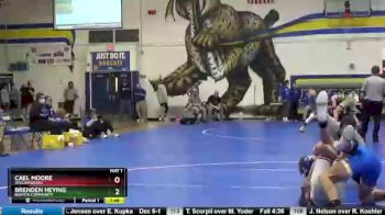 145 lbs 1st Place Match - Brenden Heying, Benton Community vs Cael Moore, Williamsburg