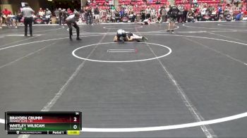 120 lbs Round 2 (6 Team) - Brayden Crumm, Midwest Elite vs Whitley Wilscam, $nowmen