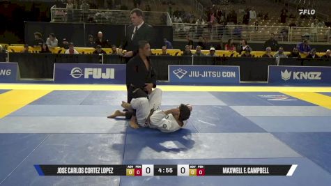 Maxwell F. Campbell vs Jose Carlos Cortez Lopez 2025 Pan Jiu Jitsu IBJJF Championship