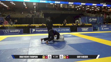 Gary R Messer vs Omar Vicente Thompson 2026 Pan Jiu Jitsu IBJJF Championship