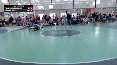 100 lbs Cons. Semi - Maddox Anderson, Kuna Klub vs Burke Blue, All In Wrestling Academy