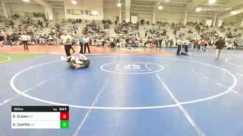 120 lbs Consi Of 16 #1 - Brayden Dubes, MO vs Alister Castillo, CA