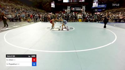 132 lbs Rnd Of 128 - Khaisen Chen, CA vs Valentine Popadiuc, NM