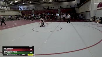 138 lbs Cons. Round 2 - Trayce Whiting, Round Valley vs Rylen Cole, Boulder Creek