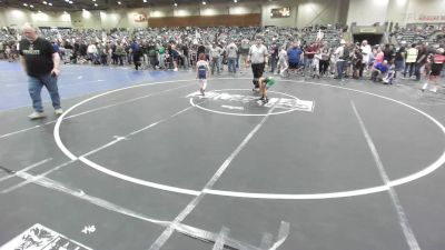 53 lbs Quarterfinal - Trenton Boisa, Warriors Of Christ vs Clay Ritter, Fallon Outlaws WC