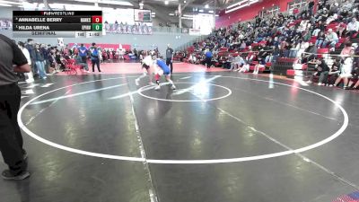 105 lbs Semifinal - Hilda Urena, El Paso Irvin vs Annabelle Berry, El Paso Hanks