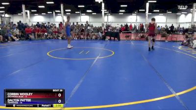 136 lbs 4th Wrestleback (16 Team) - Corbin Wooley, Oklahoma Blue vs Dalton Pattee, Tennessee