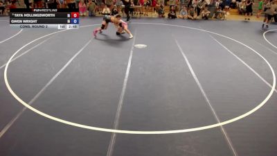 155 lbs Cons. Round 2 - Taya Hollingsworth, IA vs Gwen Wright, IA