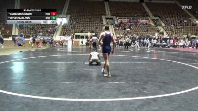 6A 126 lbs Cons. Semi - Luke Dickinson, Pike Road School vs Kyle Fairless, Spain Park HS