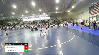 132 lbs Cons. Round 2 - Hunter McBride, Ridgeline vs Caleb Sorensen, Ridgeline