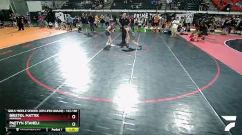 132-140 lbs Round 3 - Bristol Mattix, Montana vs Paetyn Staheli, Utah