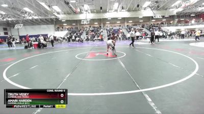 125 lbs Cons. Round 5 - Truth Vesey, Cumberland (Tenn.) vs Amari Harden, Campbellsville (Ky.)