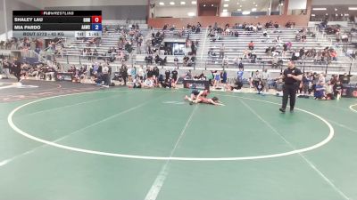 43 kg Cons. Quarters - Shaley Lau, Golden Back MRTC vs Mia Pardo, ALL-American Wrestling Club