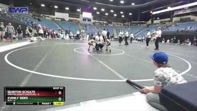 37 lbs 1st Place Match - Quinton Schulte, Greater Heights Wrestling vs Everly Sides, WTC