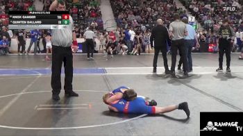 70 lbs Cons. Round 1 - Knox Ganger, Trailhands vs Quinten Ballard, Chaparral Kids