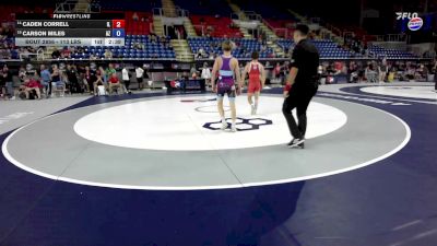 113 lbs Cons. Rd Of 32 - Caden Correll, IL vs Carson Miles, AZ