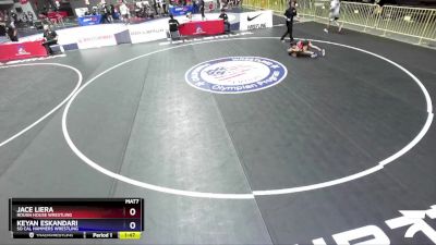 62 lbs Cons. Semi - Jace Liera, Rough House Wrestling vs Keyan Eskandari, So Cal Hammers Wrestling