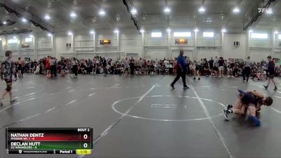 106 lbs Round 1 (4 Team) - Declan Hutt, U2 Wranglers vs Nathan Dentz, Phoenix WC 1