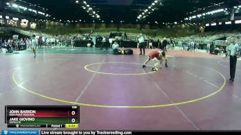 106 lbs Cons. Round 5 - Jake Giovino, Satellite vs John Barron, High Point Regional