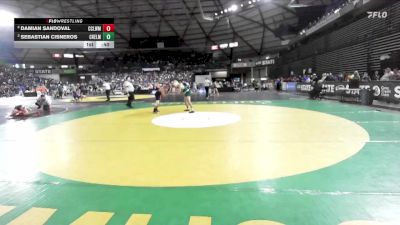 Boys 1A 126 lbs Cons. Round 5 - Sebastian Cisneros, Chelan vs Damian Sandoval, Cascade (Leavenworth)