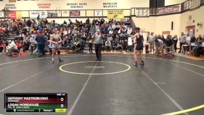 157 lbs Cons. Round 2 - Logan Morehouse, Tol. St. John`s Jesuit vs Anthony Mastrobuono, Normandy