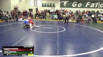 132 lbs Cons. Round 2 - Caleb Mcjunkins, Huntsville vs Mehki Simpson, Mae Jemison