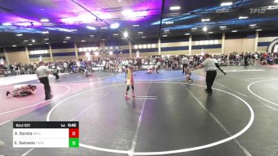 73 lbs Consi Of 8 #2 - Andy Barela, NM Gold vs Emilio Salcedo, Tucson Cyclones