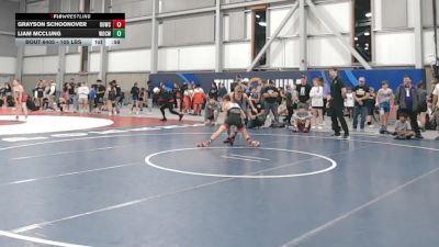 110 lbs Cons. Sub-quarters - Liam McClung, Warriors Of Christ WOC- Wrestling vs Grayson Schoonover, Okanogan Underground Wrestling Club