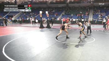 157 lbs Consi Of 32 #2 - Tyler Bordeleau, Greater Lowell vs James Delorfano, Woburn