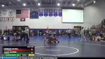 160 lbs Cons. Round 3 - Charles Halsell, Centaurus Hs vs Nahir Aguirre, Sheridan