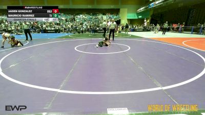 46 lbs Quarterfinal - Jaiden Gonzalez, Orland vs Mauricio Ramirez, Team Aggression