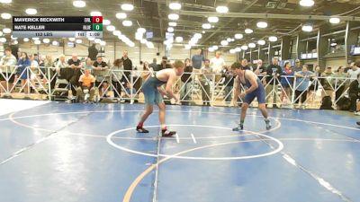 152 lbs Rr Rnd 1 - Maverick Beckwith, Evil Empire - HSB vs Nate Keller, Blue And White Wrestling Club - HSB