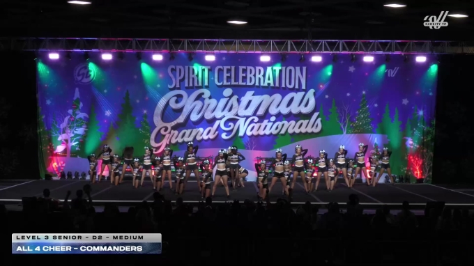 All 4 Cheer - Commanders [2025 L3 Senior - D2 - Medium] 2025 Spirit ...