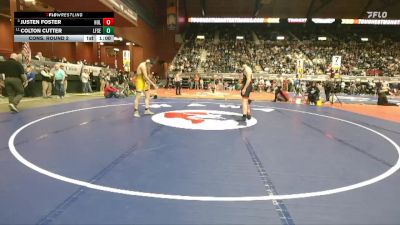 2A-175 lbs Cons. Round 2 - Colton Cutter, Lingle-Ft. Laramie/Southeast vs Justen Foster, Hulett