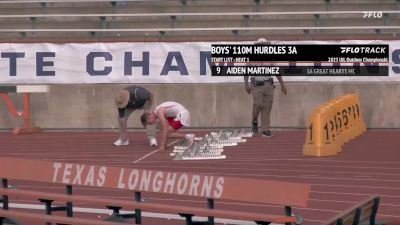 High School Boys' 110m Hurdles 3A