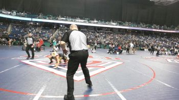 6A 106 lbs 3rd Place Match - Luis Davis, Kings Mountain High School vs Rylin Walker, South Caldwell High School