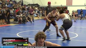 160 lbs Round 1 - Dylan Sprinkles, Simi Valley Club vs Jason Ponce, Hawkeye WC
