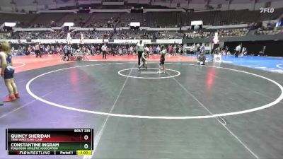 Rookie K-2 64 Quarterfinal - Quincy Sheridan, Tabb Wrestling Club vs Constantine Ingram, Poquoson Athletic Association