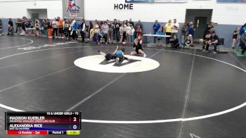 73 lbs Champ. Round 1 - Alexandria Rice, Mat-Su Matmen vs Madison Kuebler, Soldotna Whalers Wrestling Club