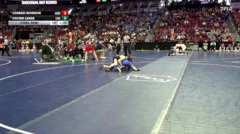 1A-113 lbs Cons. Semi - Conner Morrow, Akron-Westfield vs Colter Lenze, Earlham