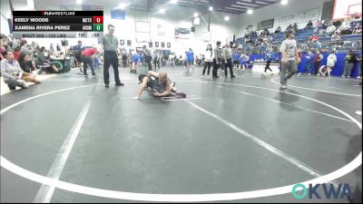 120 lbs Rr Rnd 1 - Keely Woods, Murray County Takedown Club vs Xamena Rivera Perez, ARDMORE TAKEDOWN CLUB