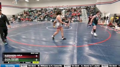 165 lbs Round 3 - Olivia Fischer, Killeen Ellison (Girls) vs Alessandra Avila, Allen Blue (Girls)