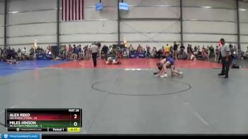 100 lbs Round 4 (6 Team) - Alex Reed, Oklahoma Storm vs Miles Hinson, VA Alchemy/Predator