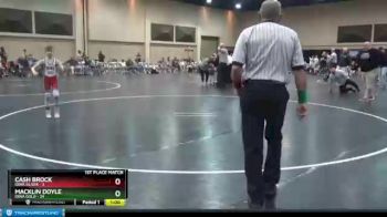 65 lbs Finals (2 Team) - Cash Brock, Iowa Silver vs Macklin Doyle, Iowa Gold