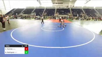 105 lbs Final - Cole Pontine, Durango WC vs Nathaniel Rodriguez, Safford WC