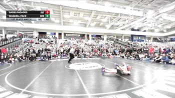 115 lbs 1st Place Match - Sadie Rhoades, Uintah vs Maquell Pace, Copper Hills